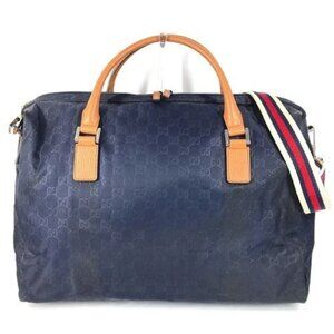 GUCCI 196356 GG logo Bag Travel Bag 2WAY Bag Shoulder Bag Crossbody Duffle Bag